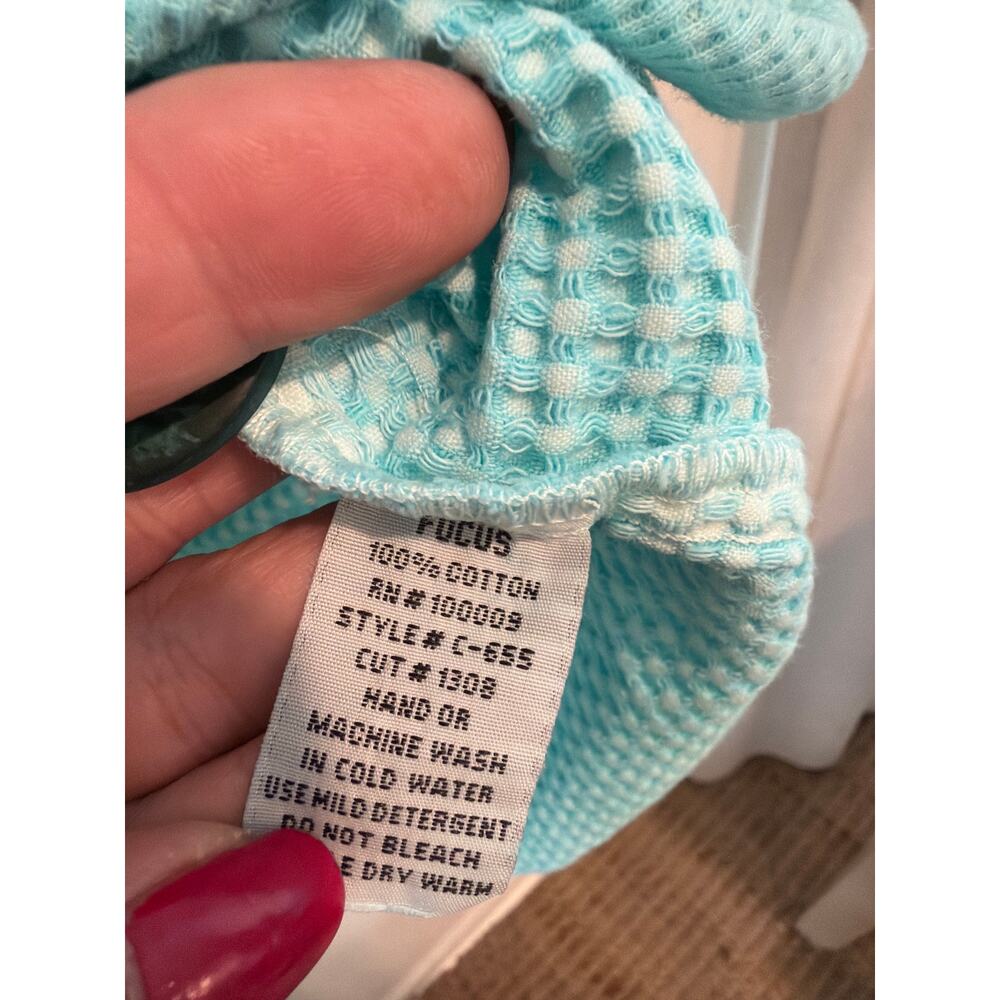 Focus Casual Life size large teal waffle weave vest - Picture 4 of 5